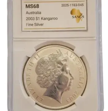 2003 Australian $1 Kangaroo Silver Coin (MS68, SANGS)