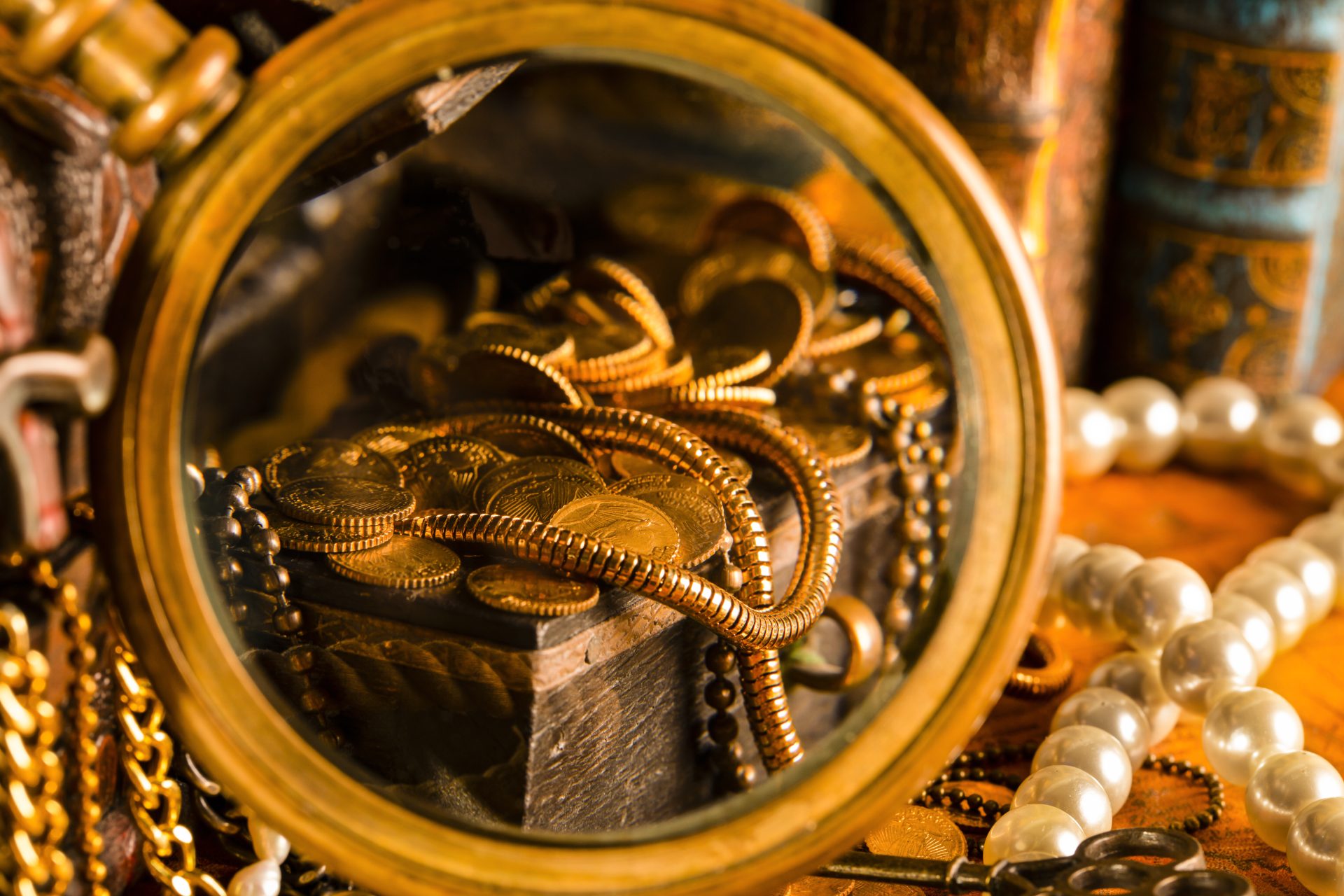 Antiques and coins collection